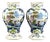 Dutch Delft Faience Vases with Hand-Painted Pastoral Scenes, Set of 2 For Sale