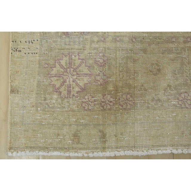 Tabriz Rug 9’3” X 12’4” Beige Wool Vintage Distressed Hand-Knotted Carpet For Sale - Image 12 of 15