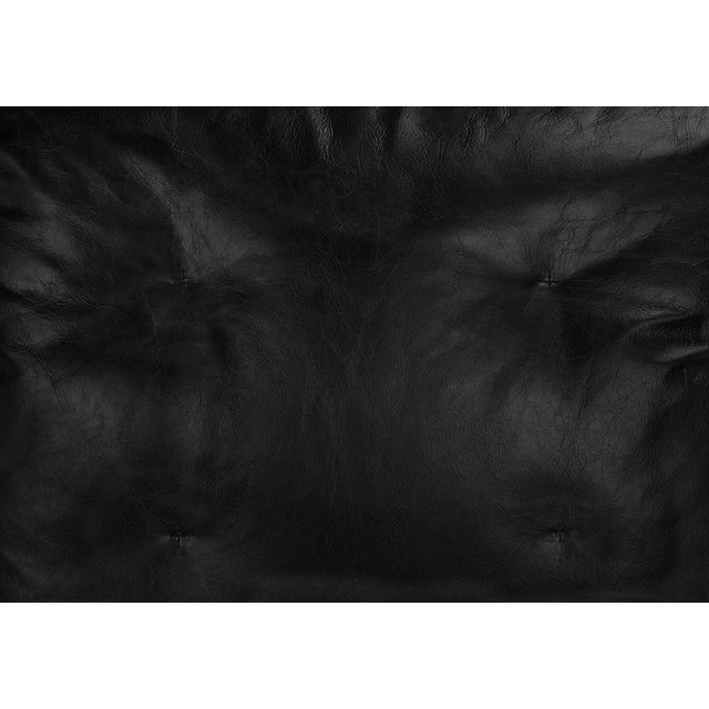 Wood NOIR Luther Chair, Ebony Black Leather For Sale - Image 7 of 7