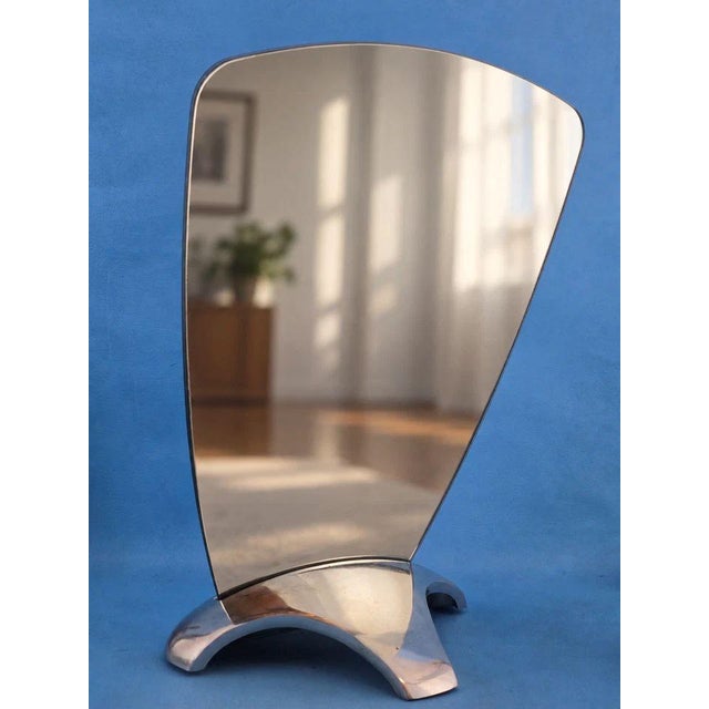 1950s 20th Century Double-Sided Table Mirror in the style of Max Ingrand for Fontana Arte, 1950 For Sale - Image 5 of 14