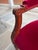 Ruby Red Mid-20th Century Italian Louis XVI Style Carved Walnut & Crimson Velvet Sofa by Meroni Francesco For Sale - Image 8 of 10