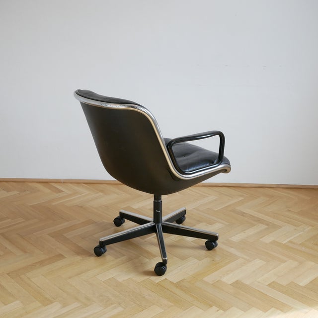 Metal Black Chair by Charles Pollock for Knoll Inc / Knoll International For Sale - Image 7 of 12