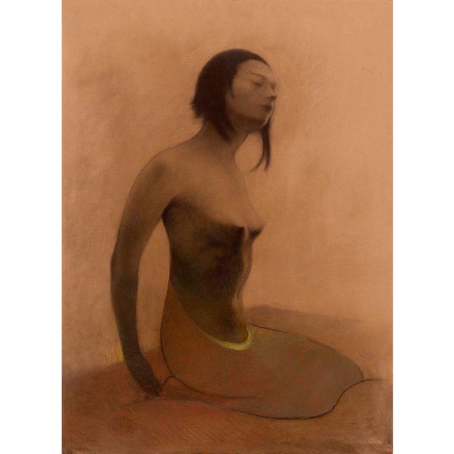 Whisper Between Shadows is an original figurative drawing by Georgian artist Lado Gorgadze, exploring the quiet space...