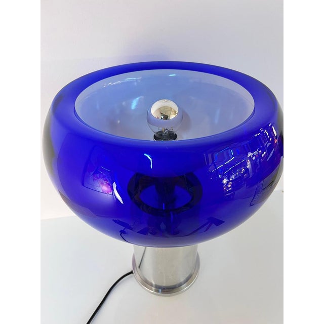 Table Lamp with Double-Walled Glass Shade from Doria For Sale - Image 4 of 11