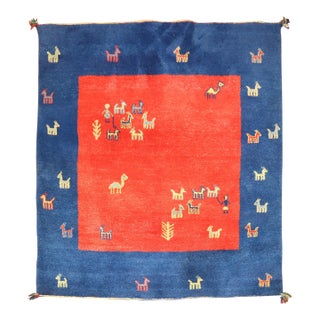 Square Gabbeh, 4'10'' X 4'10'' For Sale