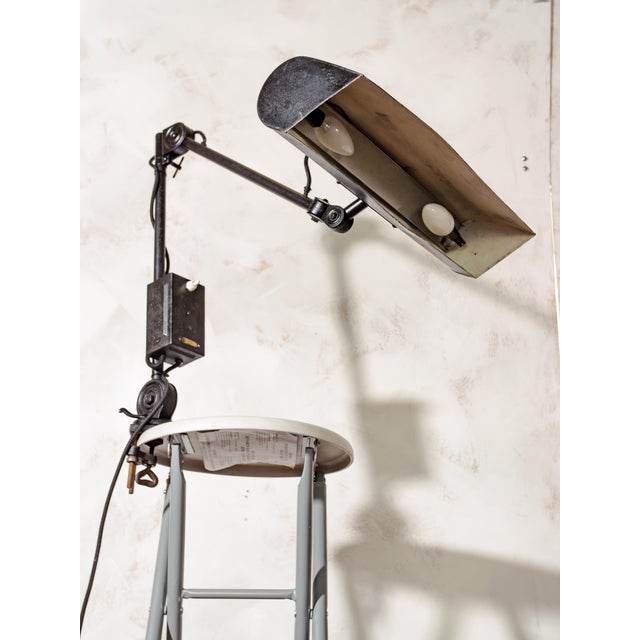 Vintage Bauhaus Bankers Lamp with Adjustable Arm Clamp from Hala, 1930s For Sale - Image 10 of 17