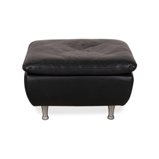 Set of Model 5600 Lounge Chair and Ottoman in Black Leather from Rolf Benz For Sale - Image 16 of 18