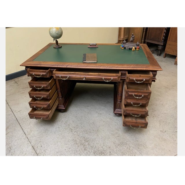 Antique Neo-Renaissance Desk, 1880 For Sale - Image 13 of 15