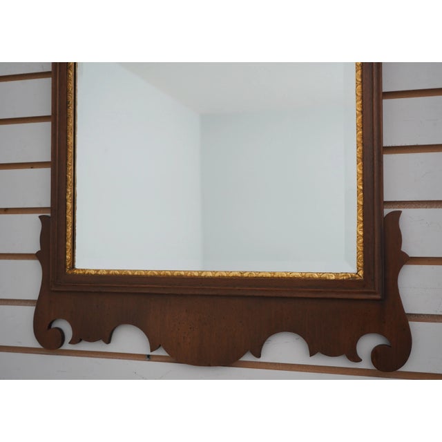 Friedman Brothers Vintage Model 4832 Chippendale Style Mahogany Mirror For Sale In Philadelphia - Image 6 of 11