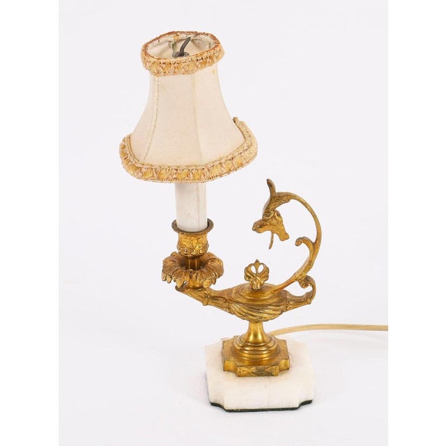 Antique 20th Century Classical Ormolu Aladdin Table Lamp For Sale - Image 3 of 16