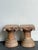 Vintage Corinthian Column Pedestal Low Stools - A Pair For Sale - Image 15 of 16