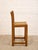 Mid-Century Modern Oak Vintage Rattan Counter Height Chair For Sale - Image 3 of 7