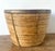 Wood Vintage Boho Monumental Brass Rimmed Pencil Reed Bowl For Sale - Image 7 of 12