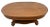 Antique Tiger Oak Oval Center Table Parlor Coffee Table Arts & Crafts Mission For Sale - Image 4 of 10