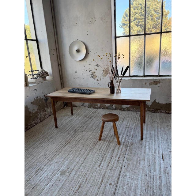 Oak Farmhouse Table, 1950s For Sale - Image 6 of 18