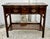 Harden Furniture Vtg. Harden Chippendale Style Flip Top Cherry Server/Bar Table W/Drawer & Shelf For Sale - Image 4 of 14