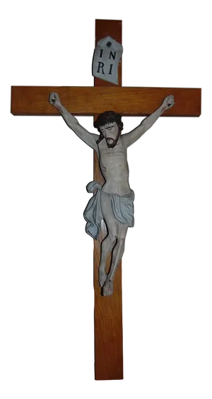 Pre-War Wooden Crucifix, 1890s
