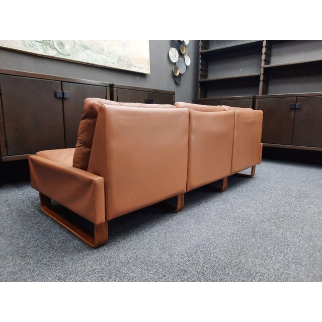 Three-Seater Leather Sofa by Wilhelm Möller for Cor, 1970s For Sale - Image 14 of 18