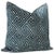 Contemporary 20" Navy Blue Roman Cut Velvet Pillows - a Pair For Sale - Image 3 of 5