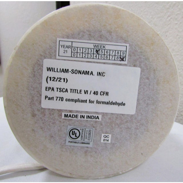 Gemstone Williams-Sonoma Simone Onyx Table Lamp For Sale - Image 7 of 8