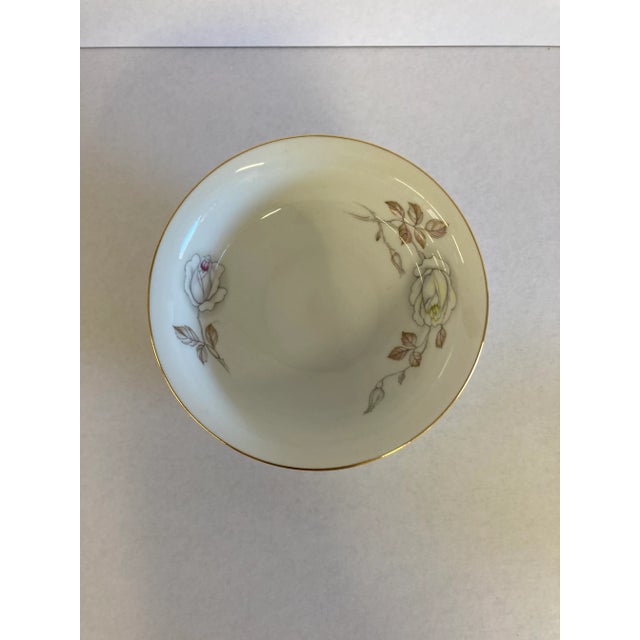 Johann Haviland Sweet Heart Rose Dessert Bowls C.1960’s, S-6. Gilded Rim.