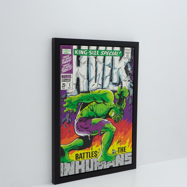 Marvel Comics, The Incredible Hulk, Limited Edition Large Marvel Art Print Signed and Numbered by Stan Lee For Sale - Image 5 of 10