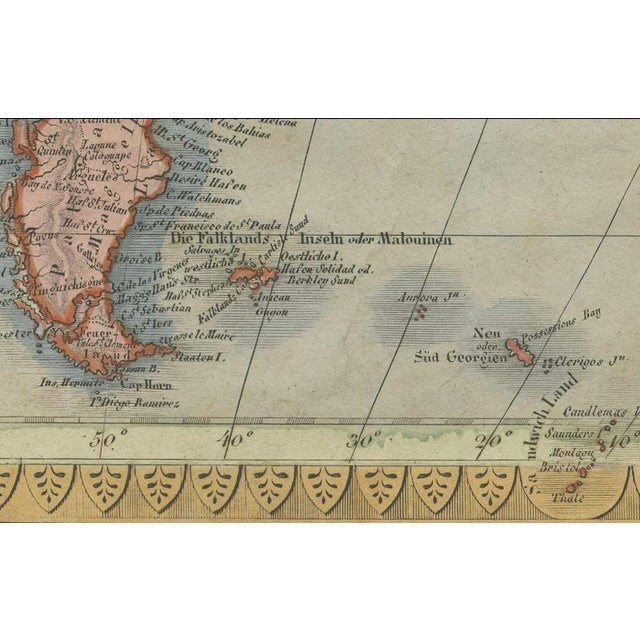 Paper Large Antique Map of North & South America by Weiland, 1826 For Sale - Image 7 of 18