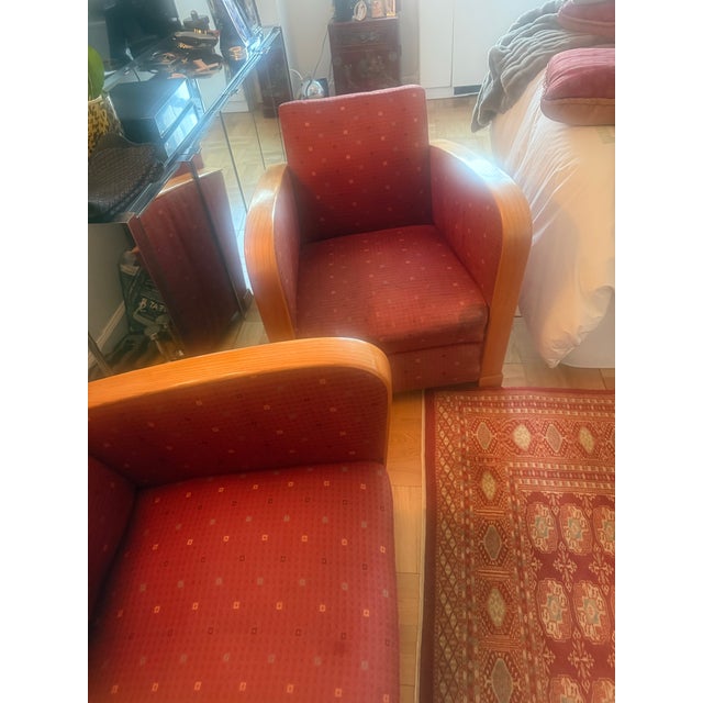 1930s Pair of 1930s Danish Deco Club Chairs For Sale - Image 5 of 5