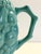 1970s Vintage MCM Ceramic Serving Pitcher and Drinks Glasses, Celadon Fruit Relief Pattern For Sale - Image 5 of 9