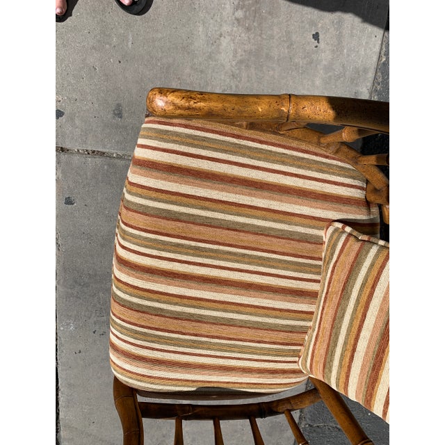 1960's Century Chair Co. Faux Bamboo Barrel Tub Chairs Set of 4 For Sale - Image 9 of 12