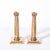 Gorham Art Deco Solid Bronze Plinth Base Corinthian Style Candleholders Signed Gorham For Sale - Image 4 of 15