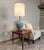 Large mid-century atomic table lamp produced by Quartite Creative Corp. in 1958. Features a heavy, textured...