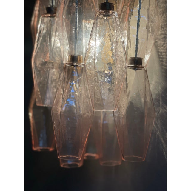 Murano Corridor Wall Lamps in Light Pink Tone, Set of 4 For Sale - Image 5 of 10