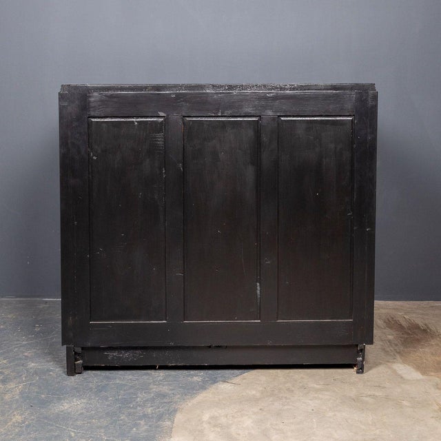 20th Century Italian Ebonised Chest of Drawers with Display Top, 1930s For Sale - Image 12 of 18