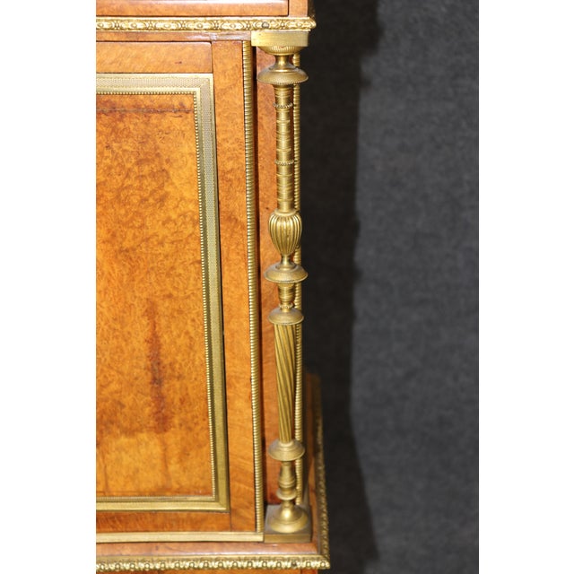 Rouge Marble Jewelery Quality Bronze Secretary Desk by Jules Piret For Sale - Image 13 of 17