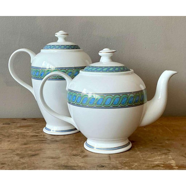 Traditional Vintage Boho Christofle "Torsada" Coffee & Teapot With Lid - A Pair For Sale - Image 3 of 7