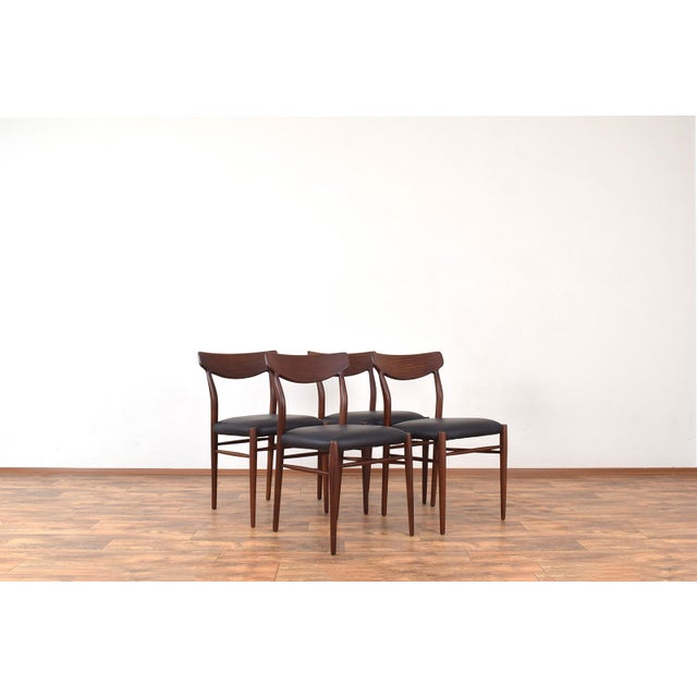 Mid-Century Modern Teak Dining Chairs by Gustav Herkströter for Lübke, 1960s, Set of 4 For Sale - Image 13 of 13