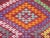 Mid 20th Century 60s Bright Colors Turkish Embroidered Boho Kilim Area Rug For Sale - Image 9 of 11