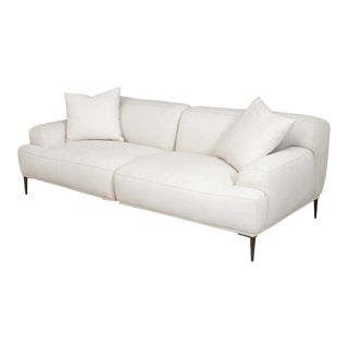 Article Abisko White Linen Blend Sofa For Sale