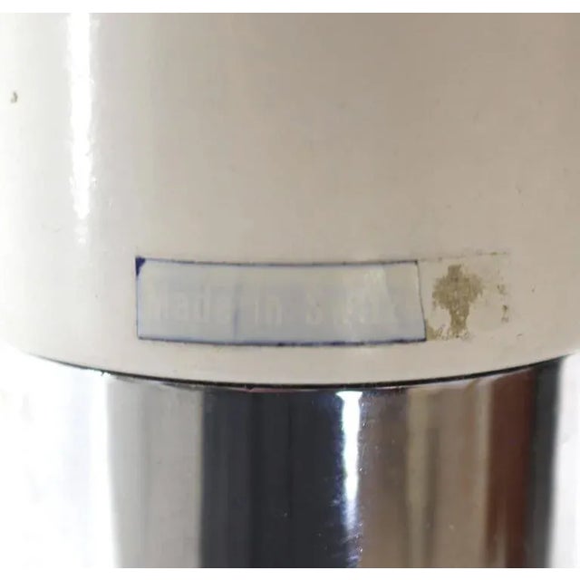 Silver Mid-Century Modern Chrome Floor Lamp For Sale - Image 8 of 9