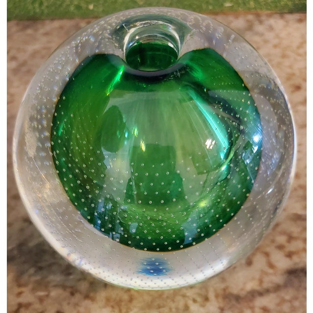 Exceptional "Spijkerbol" (Spijkervaas) art glass orb. Designed by the legendary Andries Dirk Copier (1901–1991) for...