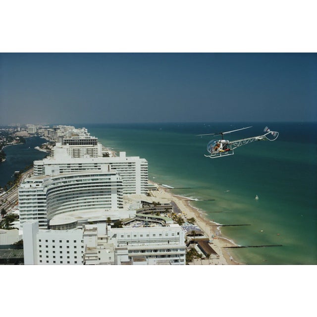 Slim Aarons "Miami Beach Aerial" 40 X 60 C-Print Featuring the Fontainebleau Hotel For Sale