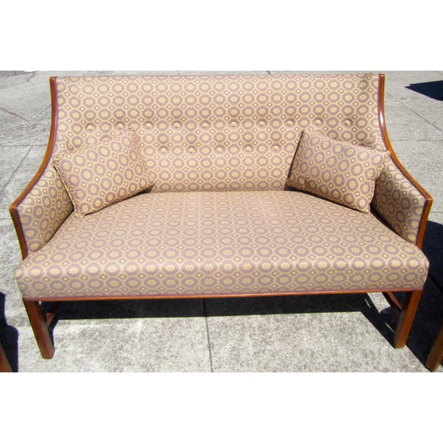 Mid-Century Modern Poul Henningsen Settee and Chairs For Sale - Image 3 of 8