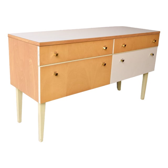 Vintage Sideboard in Birch Veneer, Germany, 1960s For Sale