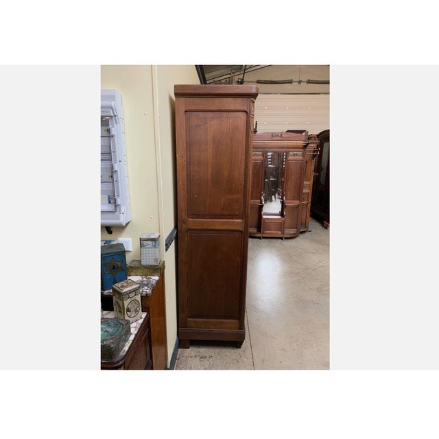 Vintage Art Deco Wardrobe in Oak, 1930 For Sale - Image 9 of 12