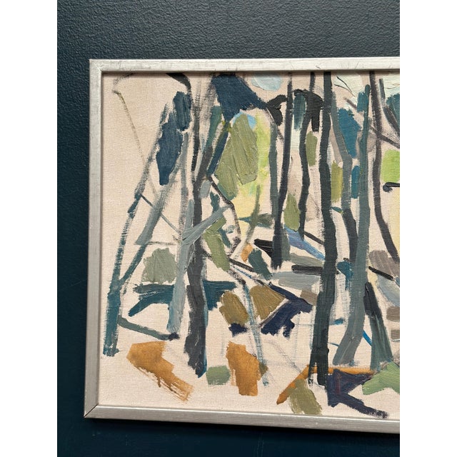 Mid-Century Modern Bengt Forsberg, Spring in Kvarnbo, 1950, Oil on Panel, Framed For Sale - Image 3 of 15