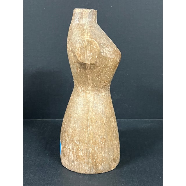 ITEM NAME: Folk Art Carved Wood Female Torso Sculpture ORIGIN: Philippines AGES: Late 20th Century MATERIALS: Wood...