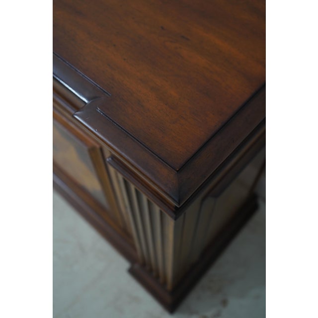 Ethan Allen Inlaid Door Continental Sideboard Credenza For Sale - Image 11 of 18