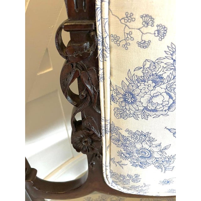 Victorian Carved Mahogany Sofa, 1880s For Sale - Image 13 of 18