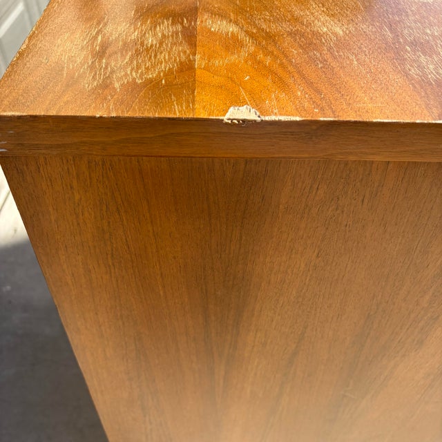 Wood 1960s Kent Coffey Tableau Mid-Century Modern Walnut Highboy Dresser For Sale - Image 7 of 12
